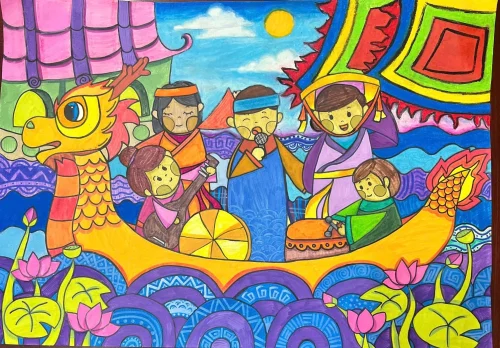 Vẽ tranh đề tài lễ hội 59