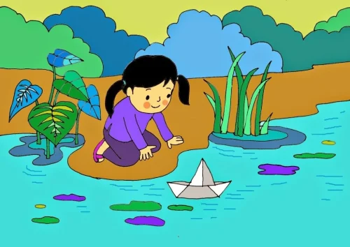 Vẽ tranh đề tài lễ hội 60