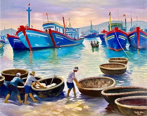 Vẽ tranh đề tài lễ hội 3