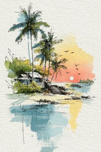 Tranh màu nước 42