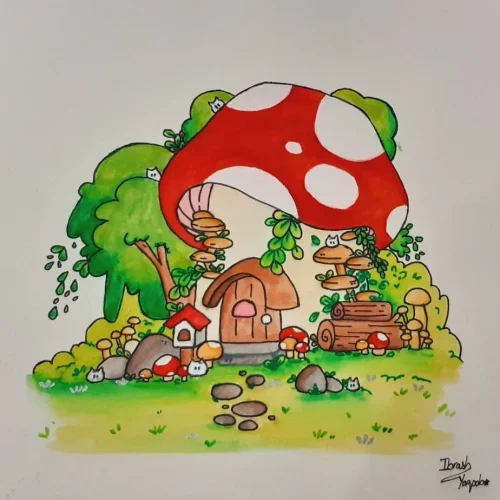 Vẽ tranh ngôi nhà 35