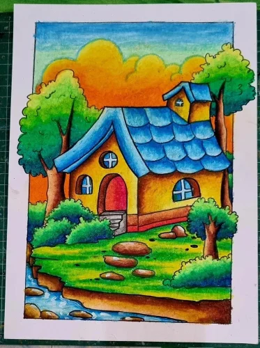 Vẽ tranh ngôi nhà 59