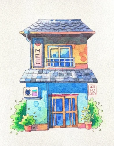 Vẽ tranh ngôi nhà 57