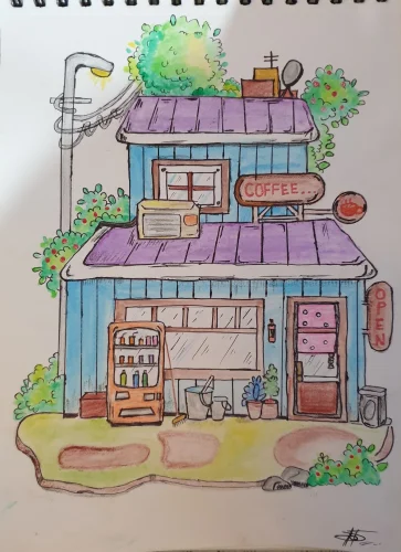 Vẽ tranh ngôi nhà 13