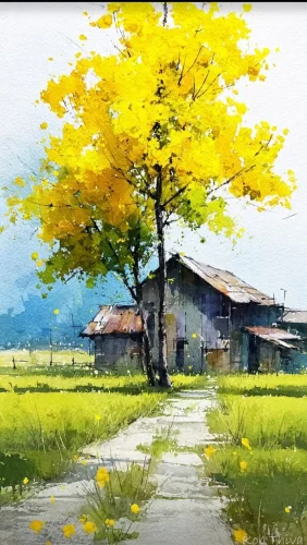 Tranh vẽ phong cảnh 48