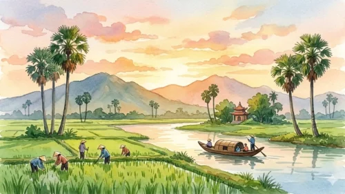 Tranh vẽ phong cảnh 12