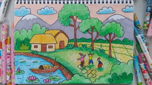 Vẽ tranh quê hương 2