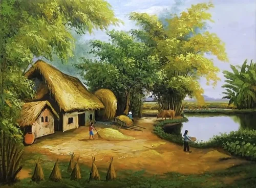 Vẽ tranh quê hương 8
