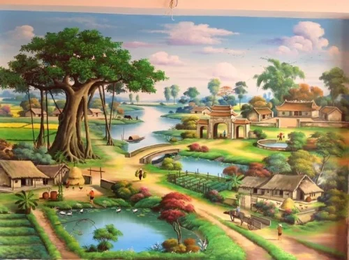 Vẽ tranh quê hương 11