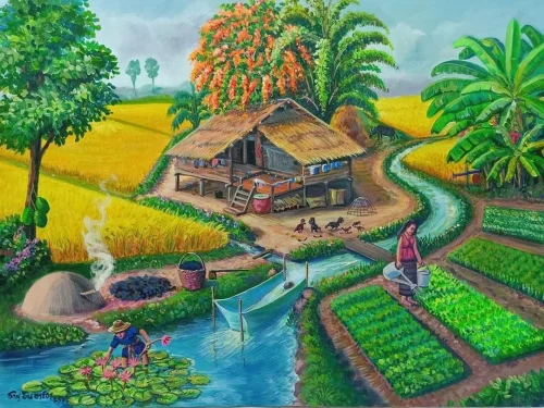 Vẽ tranh quê hương 17