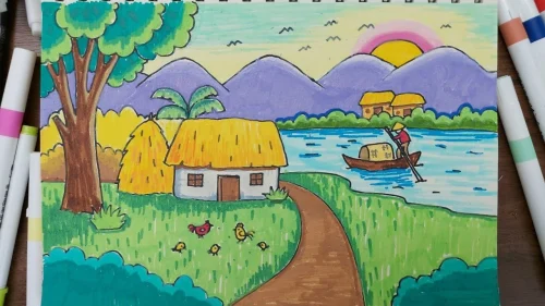 Vẽ tranh quê hương 19