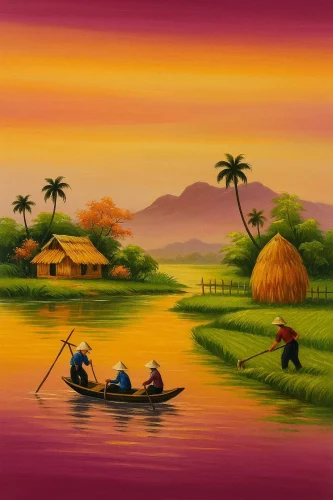 Vẽ tranh quê hương 32