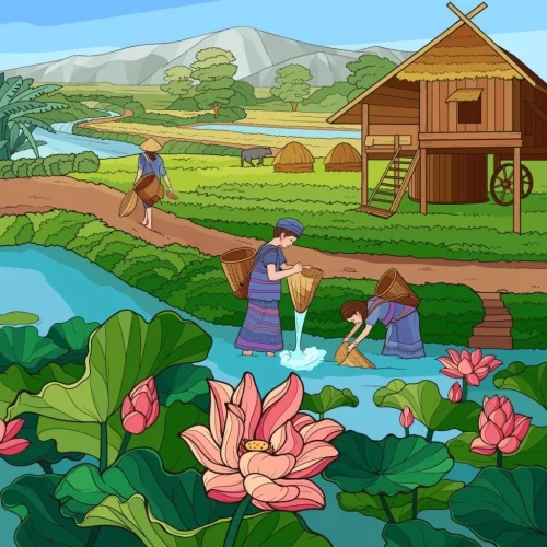 Vẽ tranh quê hương 38
