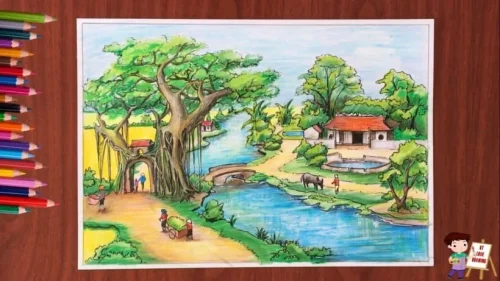 Vẽ tranh quê hương 45