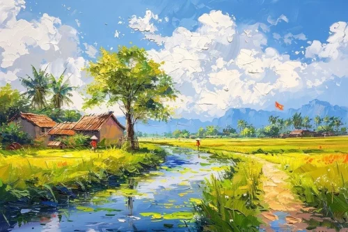 Vẽ tranh quê hương 49