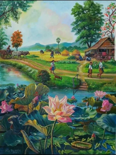 Vẽ tranh quê hương 57