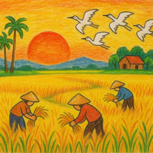 Vẽ tranh quê hương 2
