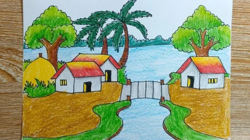 Vẽ tranh quê hương 6