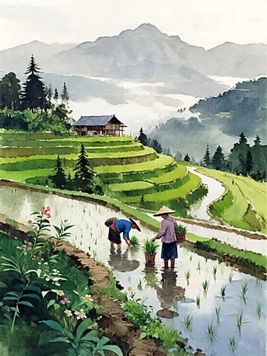 Vẽ tranh quê hương 15