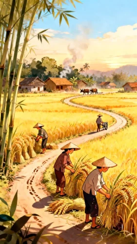 Vẽ tranh quê hương 16