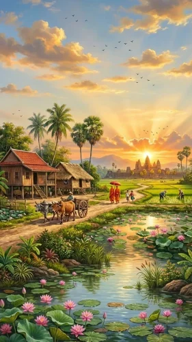Vẽ tranh quê hương 18