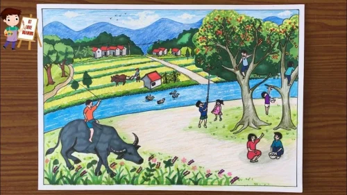 Vẽ tranh quê hương 35