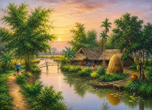 Vẽ tranh quê hương 57