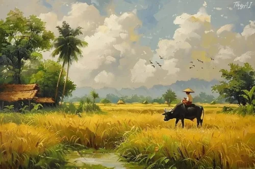 Vẽ tranh quê hương 2