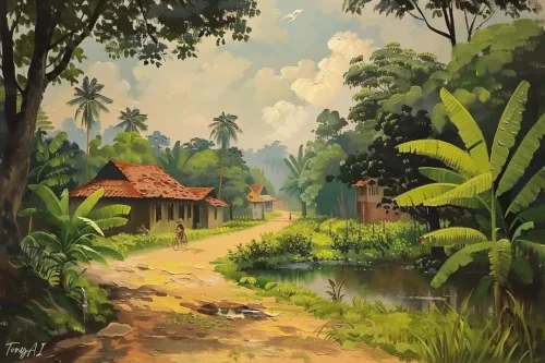 Vẽ tranh quê hương 5