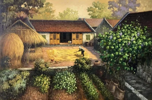 Vẽ tranh quê hương 7