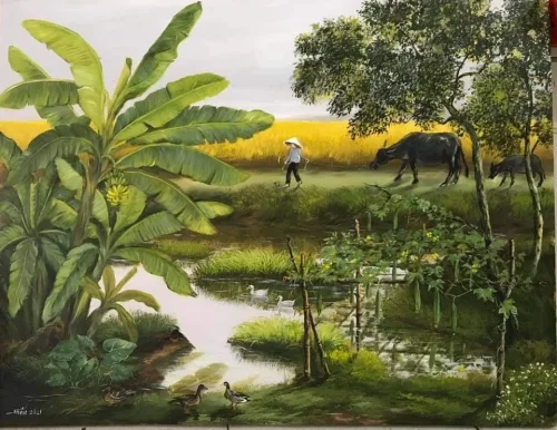 Vẽ tranh quê hương 13