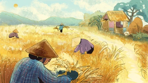 Vẽ tranh quê hương 14