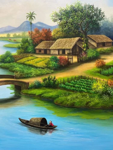 Vẽ tranh quê hương 15