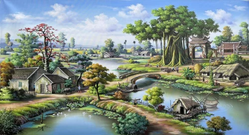 Vẽ tranh quê hương 21