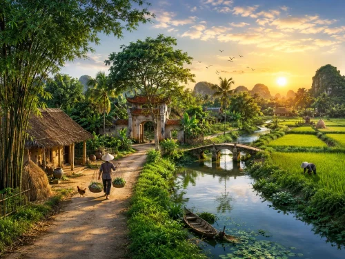 Vẽ tranh quê hương 29