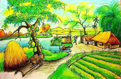 Vẽ tranh quê hương 43