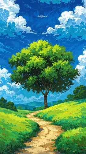 Vẽ tranh thiên nhiên 17