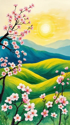 Vẽ tranh thiên nhiên 5
