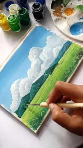 Vẽ tranh thiên nhiên 43
