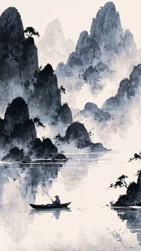 Tranh thuỷ mặc 2