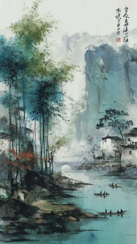 Tranh thuỷ mặc 3