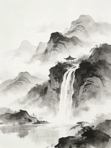 Tranh thuỷ mặc 4