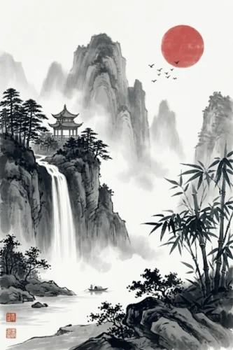 Tranh thuỷ mặc 26