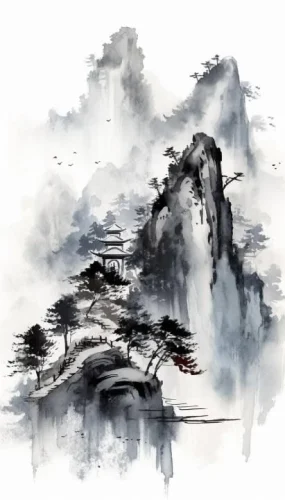 Tranh thuỷ mặc 47