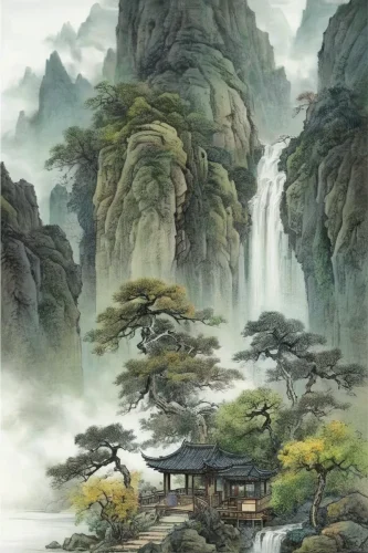 Tranh thuỷ mặc 6