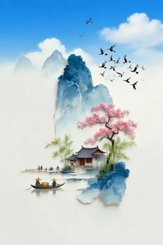 Tranh thuỷ mặc 14