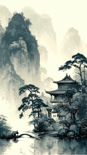Tranh thuỷ mặc 47