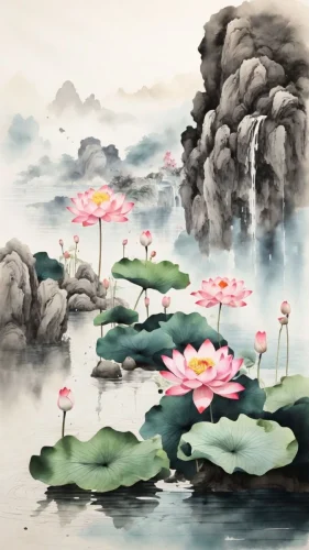 Tranh thuỷ mặc 7