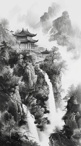 Tranh thuỷ mặc 12
