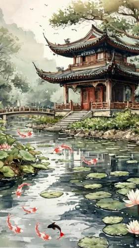 Tranh thuỷ mặc 18